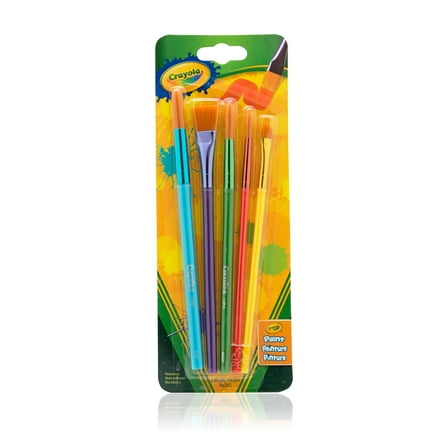 Crayola Paint Brush Set, Painting Supplies, 5 Count