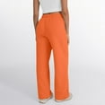 thumbnail image 4 of Resicozy Wide Leg Sweatpants Women High Waisted Drawstring Baggy Trousers Workout Athletic Joggers Casual Loose Solid Sweat Pants Saffron M, 4 of 6
