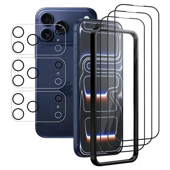 UZWZW HD Lens Protector & Screen Protector for iPhone 17 Pro Max, 3 pack