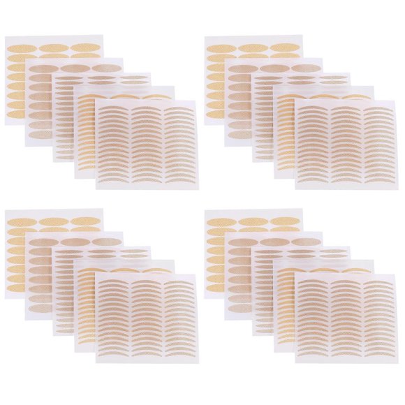 Eyelid Strip Tapes 50 Sheets Instant Invisible Eyelid Stickers Makeup For Women Olive Shape