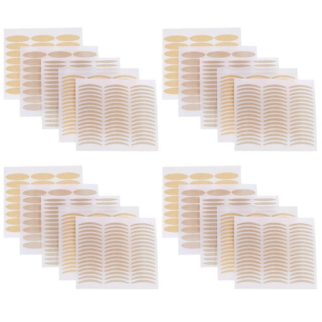 Eyelid Strip Tapes 50 Sheets Instant Invisible Eyelid Stickers Makeup For Women Olive Shape