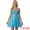 Blue, variant on DARING DIVA Sequin Backless Dress with Spaghetti Straps XS Hot Pink