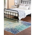 thumbnail image 3 of Rugs.com Ariel Collection Rug – 6' x 9' Blue Medium Rug Perfect For Bedrooms, Dining Rooms, Living Rooms, 3 of 8