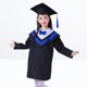 thumbnail image 4 of FELTECHELECTR Conjunto de toga y borlas de graduación para niños, ideal para cosplay, fotografía y jardín de infancia (azul, altura adecuada: 100 cm), 4 of 7