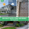 thumbnail image 4 of Panels Garden Fence Dog Fence Outdoor For Yard in H x .ft L Rustproof Metal Fencing with Ground Stakes | No Dig Animal Proof Containment for Pets/Rabbits | Durable Patio Security, 4 of 6