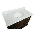 thumbnail image 6 of KBC Bella 42" Solid Wood Bathroom Vanity w/ Carrara Stone in Chocolate, 6 of 7