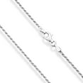 thumbnail image 3 of Miabella Italian 18K Gold Over 925 Sterling Silver 1.5mm Rope Chain Necklace for Women Men | Made in Italy (sterling silver, Length 30 Inches), 3 of 5