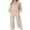 04 Khaki, variant on Cueply 2 Piece Sets for Women Outfits Sweatsuits Long Sleeve Sweatshirts Sweatpant Lounge Set with Pockets