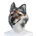 thumbnail image 4 of Xihbxyly Máscara de Disfraz de Lobo, Diseño Realista de Lobo, Rotación Flexible de 360°, Ajuste Cómodo, Perfecta para Halloween, Mascaradas y Cosplay, Material de Emulsión Duradero, Incluye 1 Máscara, 4 of 7