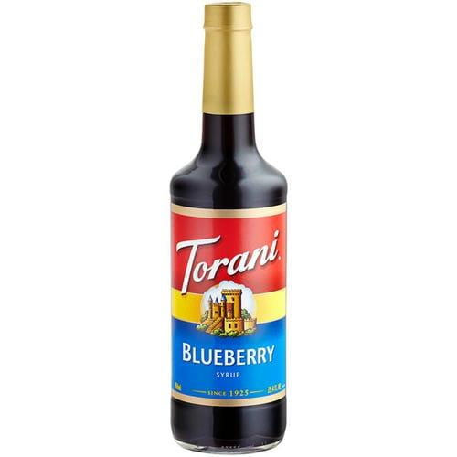 Torani Blueberry Flavoring / Fruit Syrup 750 mL/25.36 ozmL Glass Bottle