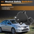 thumbnail image 2 of Unique Bargains Neutral Safety Switch for HYUNDAI ACCENT 2004-2010 Automatic Transmission Replacement Part Black Plastic Construction Replaces 4595628010 1 pcs, 2 of 7