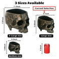 thumbnail image 5 of DUNCHATY Halloween Large Skull Candy Bowl, Halloween Table Decorations, Resin Head Candy Dish, Trick or Treat Bucket, Indoor/Outdoor Halloween Decor, Party Table Centerpiece, 5 of 5