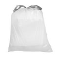 thumbnail image 3 of Plasticplace 5.3-6.6 Gallon Trash Bags│ Compatible with Brabantia Bo Touch Trash Can│ Code J Size│ White│ 1 Mil│ 21" x 21.5" (40 Count), 3 of 4