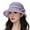 Dark Purple, variant on Fgnfyis Elegant Women's Bowknot Wide Brim Cloche Sun Hat for Wedding Tea Party Outdoor Summer Lightweight Breathable Foldable Red M
