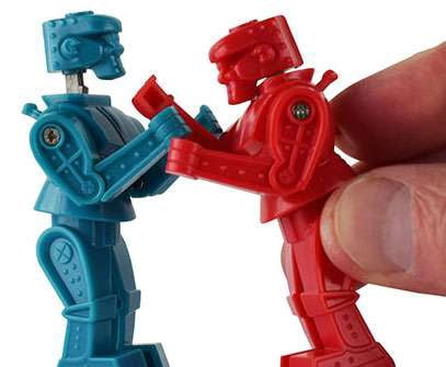 World's Smallest Rock 'Em Sock 'Em Robots Toy Boxing Set - Walmart.com