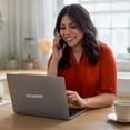 thumbnail image 5 of Hyundai Laptop 14.1" HD 8GB RAM 256GB SSD Windows 11 Home Intel Celeron N4020 Intel UHD 600 Notebook Computadora Portátil WiFi Bluetooth Expandible para Estudiantes Oficina Gris, 5 of 5