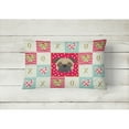 thumbnail image 2 of Carolines Treasures CK5231PW1216 Pug Love Canvas Fabric Decorative Pillow Red 12HX16W multicolor, 2 of 3