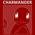 thumbnail image 2 of Men's Pokemon Charmander Line Art  Graphic Tee Red Medium, 2 of 5