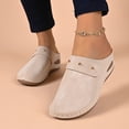 thumbnail image 1 of HEWUQI Clogs for Women Casual Closed Toe Comfortable Slip on Mules Cushioned Non Slip Platform Dress Shoes for Walking Work Business Travel b-Beige Size 7, 1 of 5