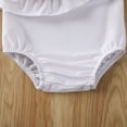 thumbnail image 4 of Bagilaanoe Newborn Baby Girls One-Piece Swimsuit Floral Sleeveless One Shoulder Ruffle Swimwear 6M 12M 18M 24M Infant Bathing Suit Beachwear, 4 of 5