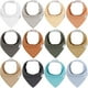 thumbnail image 1 of Baberos tipo bandana para bebés Egmao Baby, paquete de 12 unidades, algodón suave y absorbente, 1 of 7