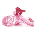 thumbnail image 6 of Gyujnb Girls' Cute Bow Decor Jelly Sandals Soft Sole Adjustable Strap Closed Toe Summer Beach Shoes, Closed Toe Flat Heel,9.5-10 Years, 6 of 7