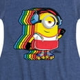 thumbnail image 3 of Despicable Me Minions - Retro Rainbow Skater - Toddler & Youth Girls Fit & Flare Dress, 3 of 4
