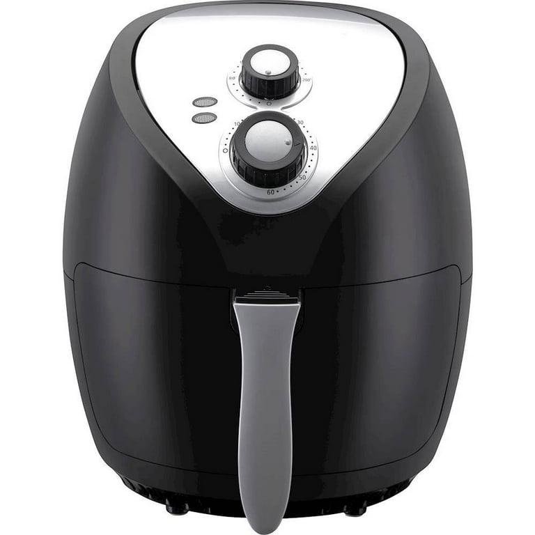 Emerald 4L Analog Air Fryer Black