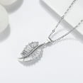 thumbnail image 4 of Leaf Baguette Earrings Necklace or Ring for Women Sterling Ginger Lyne Collection, 4 of 7