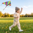 thumbnail image 5 of Toddler Boys Girls Sweatsuit 2 Piece Outfits Long Sleeve Crew Neck Sweatshirt and Sweatpants Fall Athletic Set for Girls,Beige,110, 5 of 7
