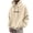 D1-Beige660, variant on Men's Handwritten Letter Graphic Hooded Drawstring Loose Long Sleeve Pullover Tops West Coast Casual Sweatshirts With Pocket