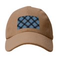thumbnail image 4 of Baseball Cap Bent Eaves Design 6 Piece Cap Body Breathable Not Hot Plastic Cap Drag For Daily Travel Vacation Slateblue Buffalo Plaid Check Tartan Scotland_4 Khaki, 4 of 8