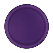 Deep Purple Round Dessert Plates - 7" (Pack Of 8) - Premium Paper - Perfect For Parties & Events