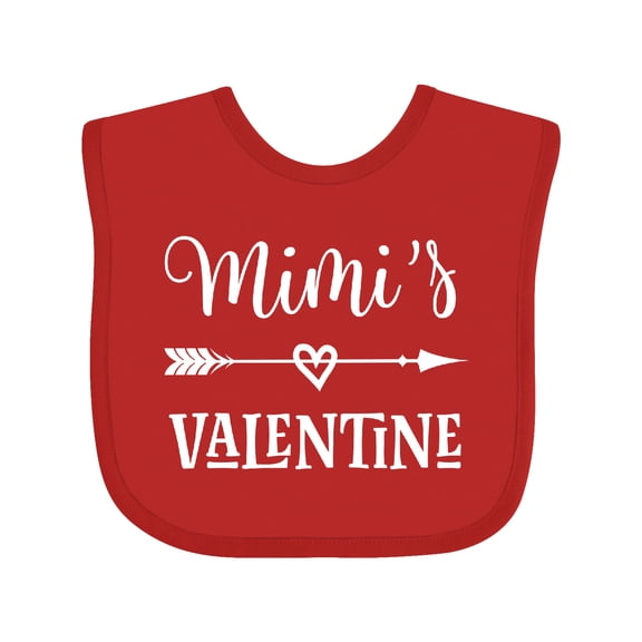 Inktastic Mimi Valentine Day Grandchild Boys or Girls Baby Bib