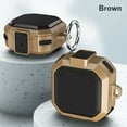 thumbnail image 1 of Langgg Earbud Case Portable Stylish Replacing Life Waterproof Headset Cover Protector Accessories with Keyring Replacement for Samsung Dark Brown, 1 of 9