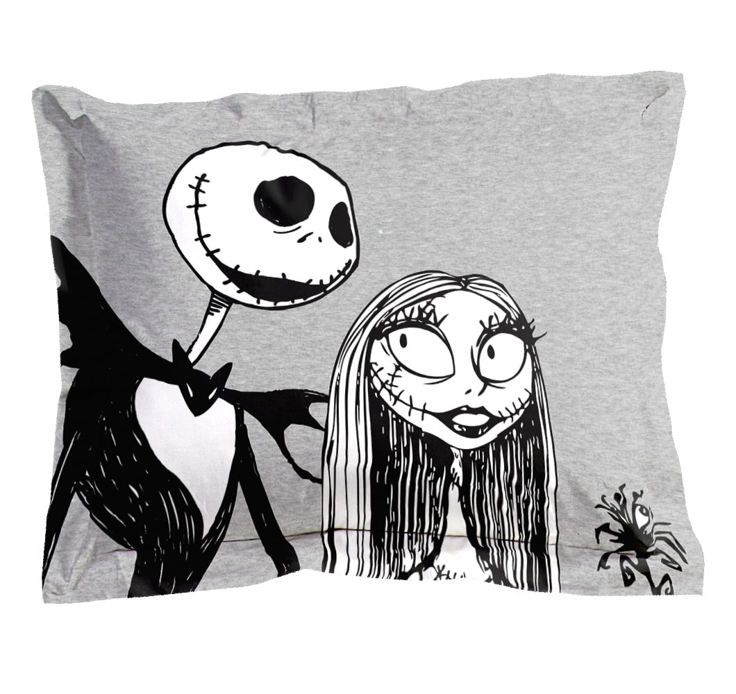 Nightmare Before Christmas Jack Sally Bed In A Bag Bedding Set W Reversible Comforter Walmart Com Walmart Com