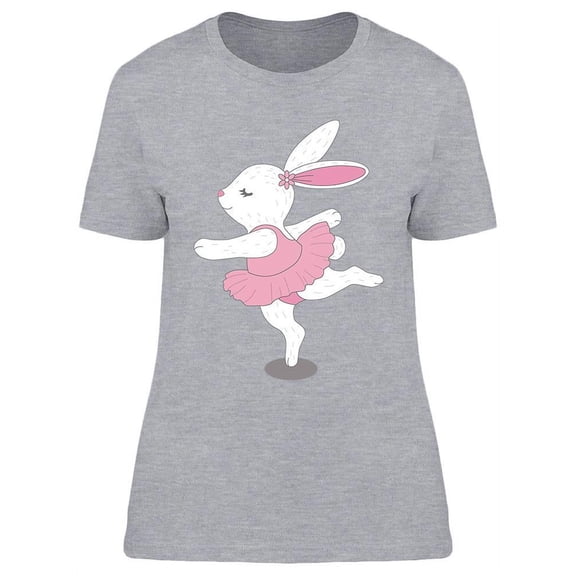 Lovely Bunny Ballerina  T-Shirt Women -Image by Shutterstock, Female Large