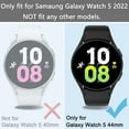 thumbnail image 2 of [2 Pack] Compatible for Samsung Galaxy Watch 5 44mm Case/Galaxy Watch 4 44mm Case Cover, Soft TPU All-Around Screen Protector Bumper Case for Samsung Galaxy Watch 5/4 44mm (Black+Pink), 2 of 5