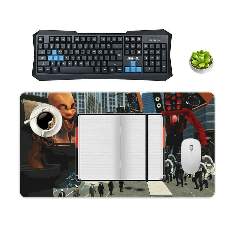 Skibidi Toilet Gaming Mouse Mat Large Mouse Mat Extended Mouse Pad