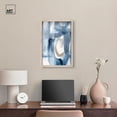 thumbnail image 3 of Fading Blue Mist II Shadowbox Print Modern Blue Wall Art by Art Remedy, Blonde Frame, 16 x 24, 3 of 7