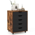 thumbnail image 1 of Costway Classeur Latéral à 5 Tiroirs avec Roulettes, Commode Moderne pour la Maison, 1 of 10