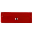 thumbnail image 2 of Caja de efectivo de seguridad KISHNELL ARCOSHOP Rojo con Cerradura 2 Llaves y bandeja 5 compartimientos, 2 of 5