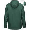 thumbnail image 3 of Little Donkey Andy Men's Packable Lightweight Hooded Jacket Windproof Windbreaker with Recycled Insulation Green XL, 3 of 7