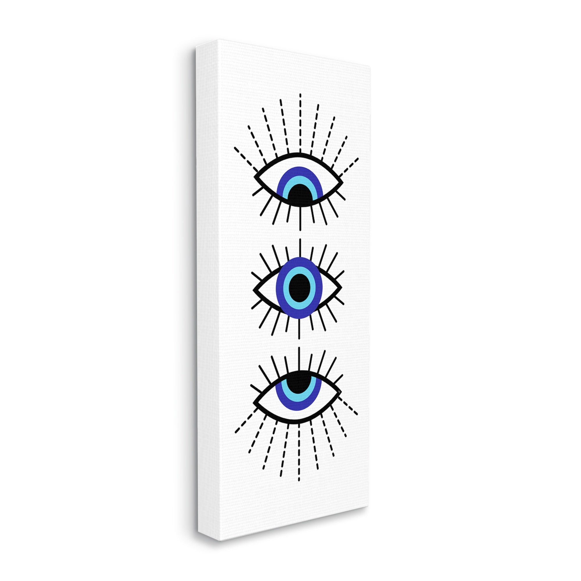 Stupell Industries Sacred Evil Eye Geometric Iris Patterned Eyelashes,17 x 40, Design by Martina Pavlova