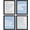 Blue Office, variant on Motivational Office Inspirational Wall Art Prints Set of 4, Think Outside the Box Motivational Balck Wall Art Posters for Office Home Decor, 8x10 Unframed