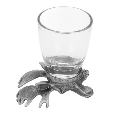 

Shot Glass Deer Head Style Whiskey Glass Highly Stable For Party
