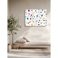 thumbnail image 5 of Colorful Polka Dot Wall Art for Living Room,Canvas Picture Wall Decor for Bathroom Bedroom,Rainbow Color Polka Dots Abstract Painting Artwork for Office Kitchen Hallway Dining Room Home Decor 12"x16", 5 of 8