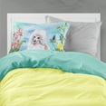 thumbnail image 2 of Medium White Poodle Spring Fabric Standard Pillowcase, 2 of 2