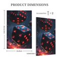 thumbnail image 3 of Disketp Cosmic Red Sparkle Dice Decorative Light Switch or Outlet Wall Plate with Safety Cover-Style V, 3 of 6