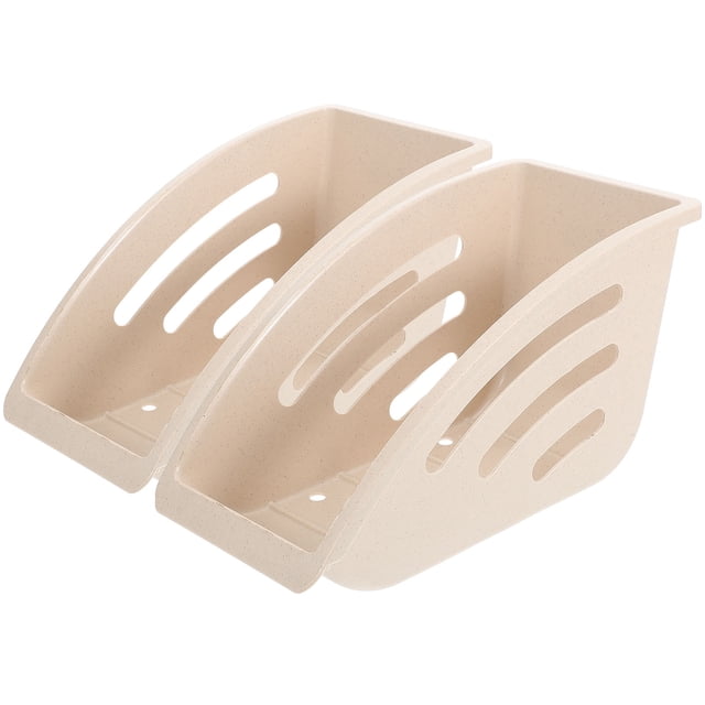 RENACLIPY 2Ud Rack Para Platos Y Cubiertos Beige Con Compacto Para Cocina
